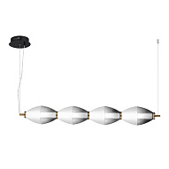 SL6130.403.24 Светильник подвесной ST-Luce Черный/Белый, Дымчатый LED 1*28W 3000K АЙС 500_191_2948797